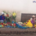 Vendedoras de flores no Mercado San Pedro