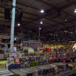 Visão de um pedaço da loja de música Amoeba, em Los