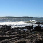Mar e pedras em Punta del Este