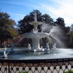 Vista da cidade de Savannah - EUA