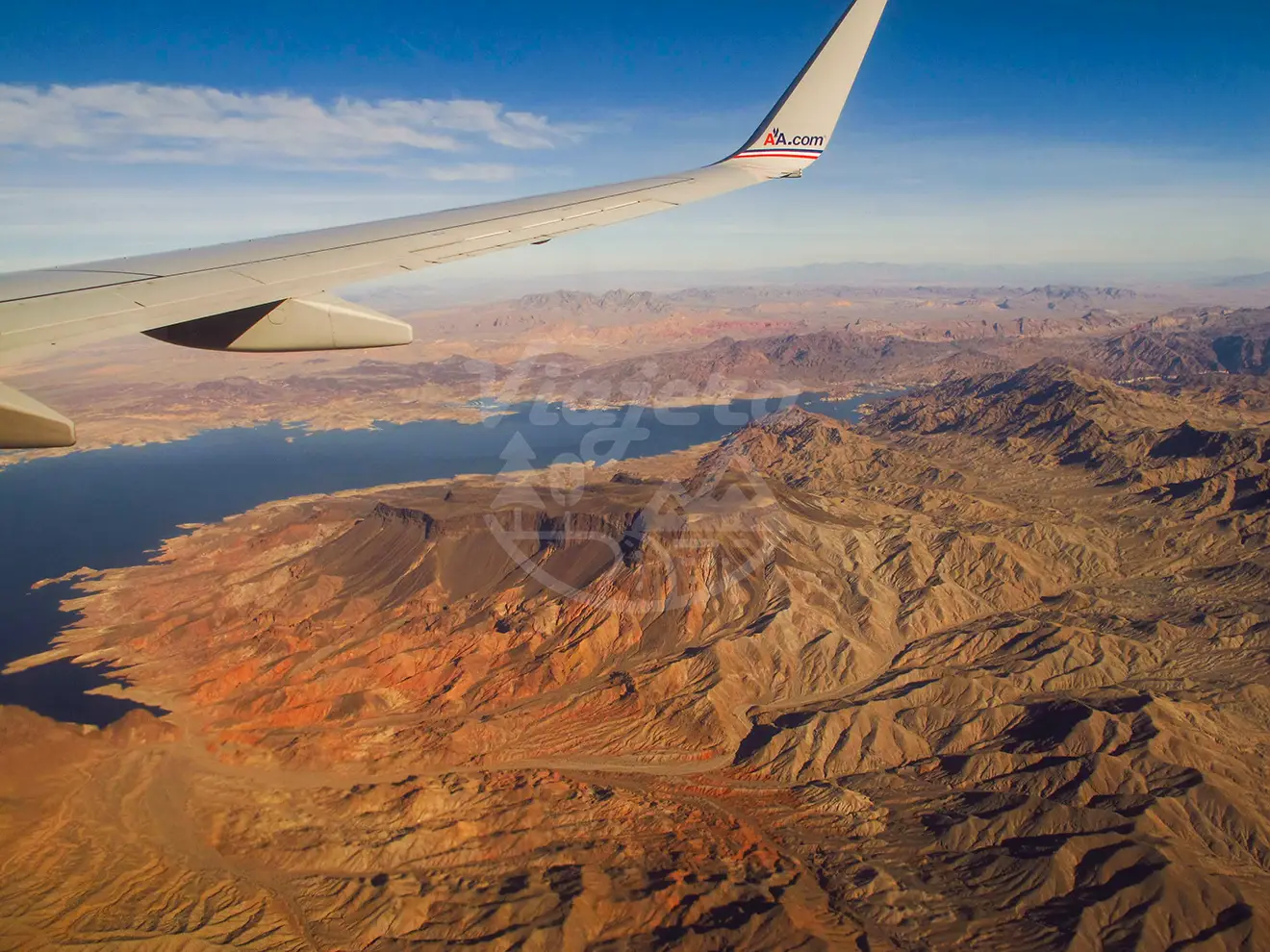 Avião sobrevoando o Grand Canyon - USA. Viagem perfeita!